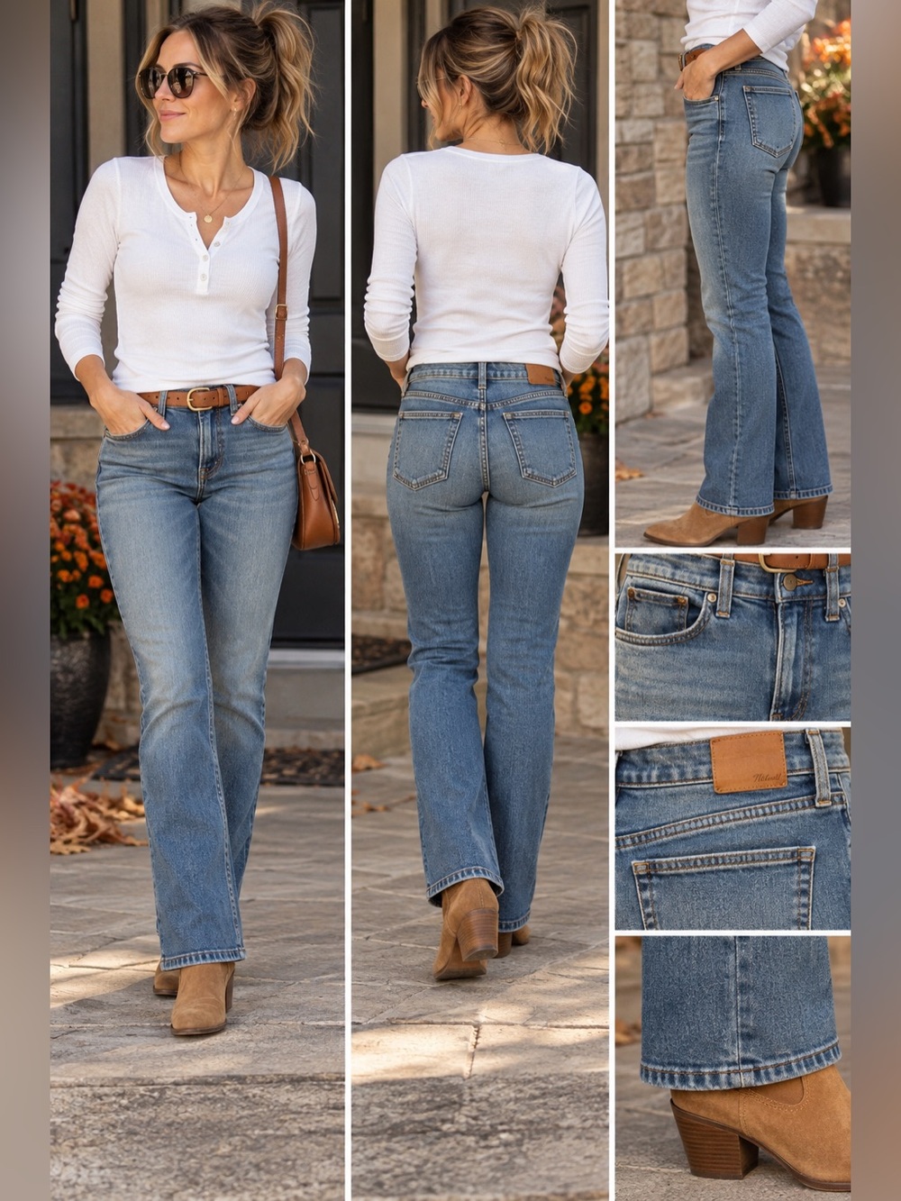 Madewell Women’s Straight Leg Jeans Medium Wash Classic Denim